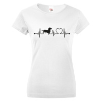 Dámské tričko pro milovníky psů s potiskem jezevčíka - skvělý dárek