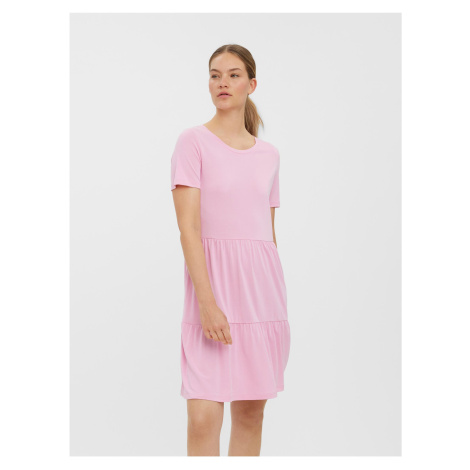 Růžové krátké šaty VERO MODA Filli Calia