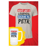 MMO Pánské tričko Petr - SET Barva: Ledově šedá