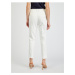 Bílé dámské zkrácené kalhoty s páskem ORSAY
