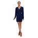 Made Of Emotion Woman's Dress M531 Navy Blue