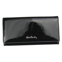 Luxusní dámská kožená peněženka s lístky Gasparo, černá