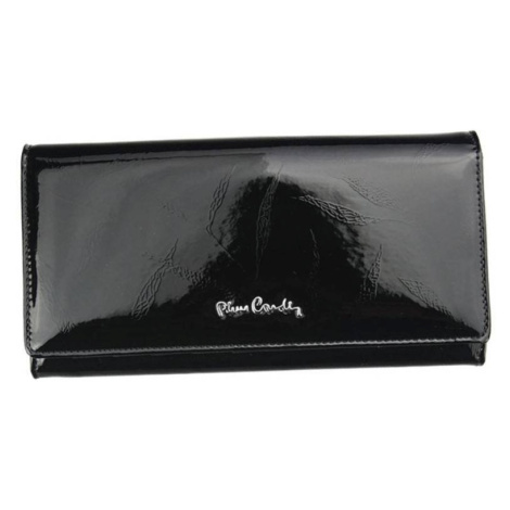 Luxusní dámská kožená peněženka s lístky Gasparo, černá Pierre Cardin