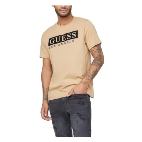 Guess pánské tričko erikk logo černé xl