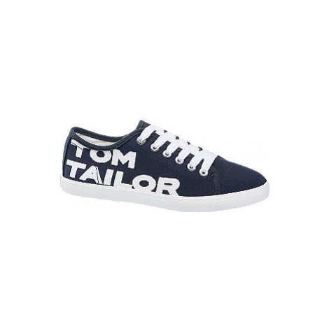 Modré plátěné tenisky Tom Tailor