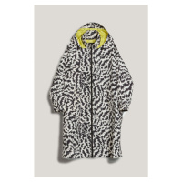 Kabát karl lagerfeld printed parka elektrika black/white