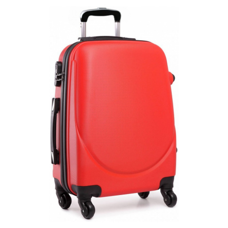 Červený cestovní kufr se zámkem Reknie Lulu Bags