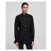 Košile karl lagerfeld embroidered peplum tunic shirt černá