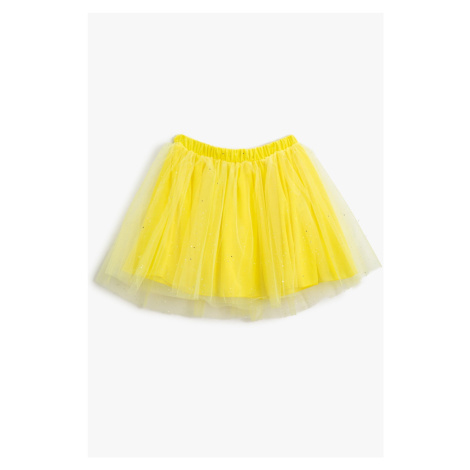 Koton Girls' Yellow Skirt