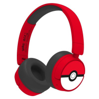 OTL bezdrátová sluchátka dětská s motivem PokéBall červená