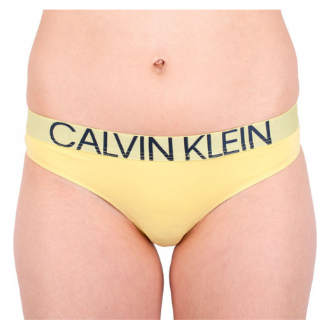 Dámská tanga Calvin Klein žlutá (QF5184E-HZY)