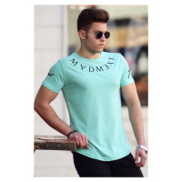 Madmext Men's Green Embroidered T-Shirt 4512