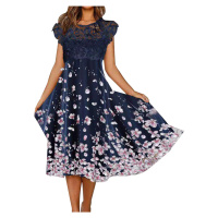 Šaty s krajkovým topem a květinovou sukní