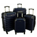 Rogal Tmavě modrý odolný cestovní kufr do letadla "Premium" - M (35l)