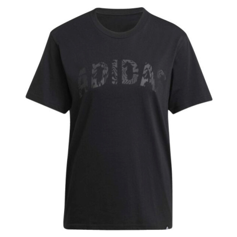 adidas CAMO TEE Dámské triko, černá, velikost