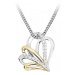 Silver Cat Stříbrný náhrdelník s kubickými zirkony SC515 (řetízek, přívěsek)