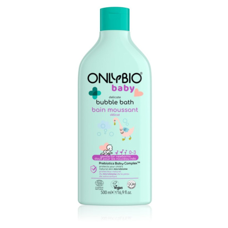 OnlyBio Baby Delicate bublinková koupel a mycí gel pro děti od narození 500 ml