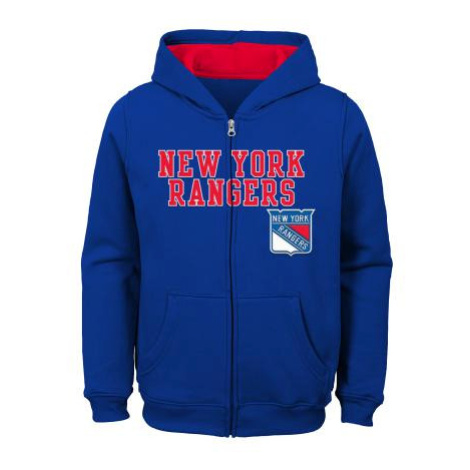 New York Rangers dětská mikina s kapucí Stated Full Zip Hoodie Outerstuff