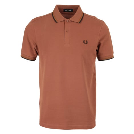 Fred Perry Twin Tipped Shirt Hnědá