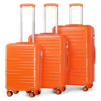 British Traveller set 3 kufrů - 42L, 72L, 111L - oranžový