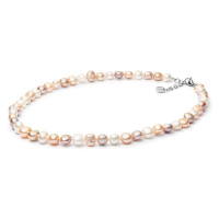 Gaura Pearls Perlový náhrdelník Pabla - barokní sladkovodní perla BRM211/45 Barevná/více barev 4