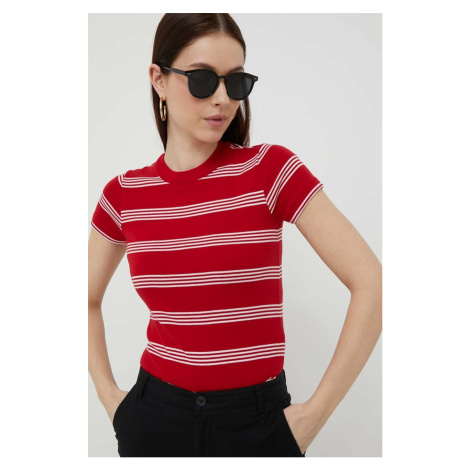 Bavlněné tričko Polo Ralph Lauren červená barva, 211891520