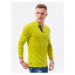 Žluté pánské tričko Ombre Clothing L133