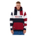 Mass Denim Sweatshirt Streamer Hoody navy/claret