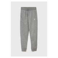 Dětské kalhoty adidas Originals H32407 šedá barva, hladké