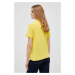 Bavlněné polo tričko United Colors of Benetton žlutá barva