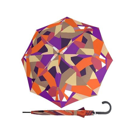 Doppler Fiber Flex Long AC Bold - dámský holový vystřelovací deštník, oranžová
