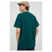 bavlněné tričko Levi's , zelená barva