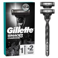 Gillette Mach3 Charcoal Holicí strojek pro muže + 2 Holicí hlavice