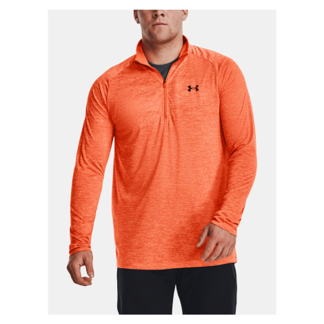 Oranžové sportovní tričko Under Armour UA Tech 2.0 1/2 Zip