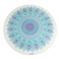 Sharp Shape Round yoga mat Peacock