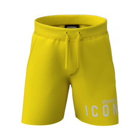 Šortky dsquared icon shorts žlutá Dsquared²