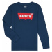 Levis BATWING TEE LS Modrá