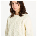 Svetr Wrangler Cable Knit Sweater Worn White