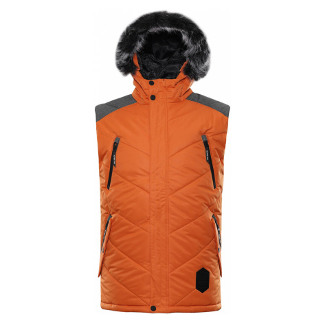 Alpine Pro Jarvis 4 Pánská vesta MVEU078 spáleně oranžová