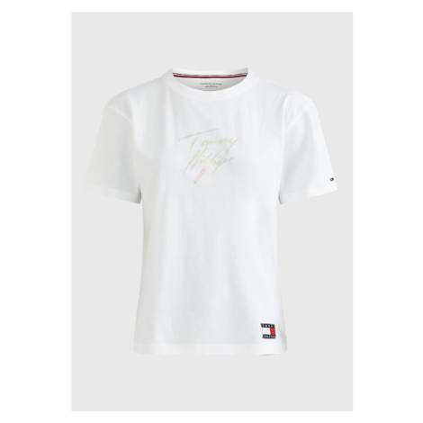 Dámské tričko Tommy Hilfiger UW0UW03945 | bílá