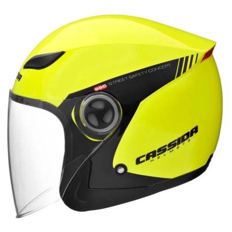 CASSIDA Moto přilba Reflex Safety žlutá/černá