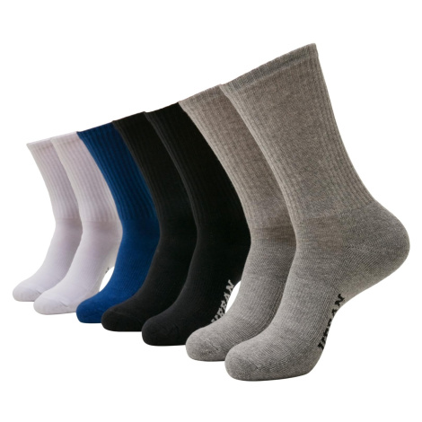 Logo Sport Socks 7-Pack černá/bílá/vřesově šedá/modrá Urban Classics