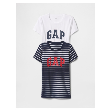 GAP Bavlněná trička s logem, 2ks - Dámské