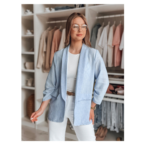 Marynarka damska oversize SOFT LOVE niebieska Dstreet