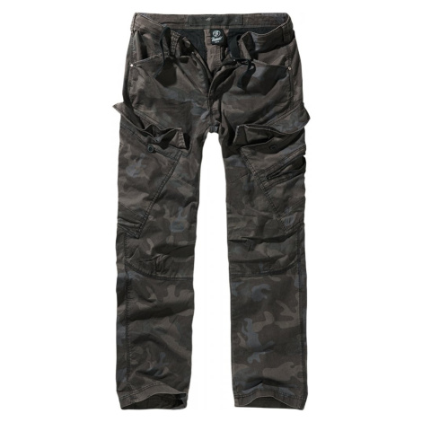 Pánské maskáčové kalhoty Brandit Adven Slim Fit - tmavé camo