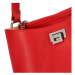 Jedinečná dámská kožená kabelka Vapeta, červená