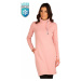 Litex Mikinové šaty s dlouhým rukávem 7B097 světle růžová