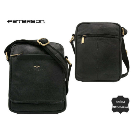 Pánské kabelky [DH] Kožená taška PTN 1117 NDM BLACK FPrice