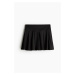 H & M - Kolová tenisová sukně z materiálu DryMove™ - černá
