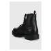Kožené boty BOSS Adley pánské, černá barva, 50503557